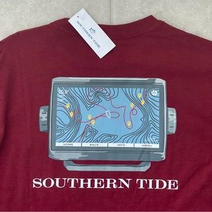 Southern Tide Mens Ls Fish Finder GPS Longsleeve Tee Large or XXL
